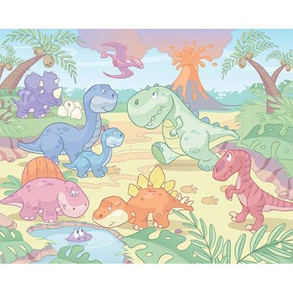 Foto Mural Dinosaurios ( Dino World )